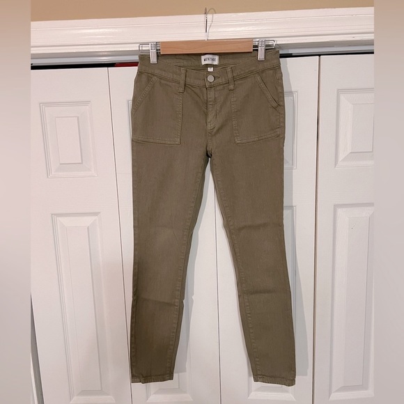 Meritage Mayfly Skinny Jeans Army Green Size 27 - Picture 2 of 10